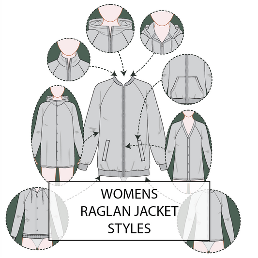 Women's Jacket Raglan Sleeve