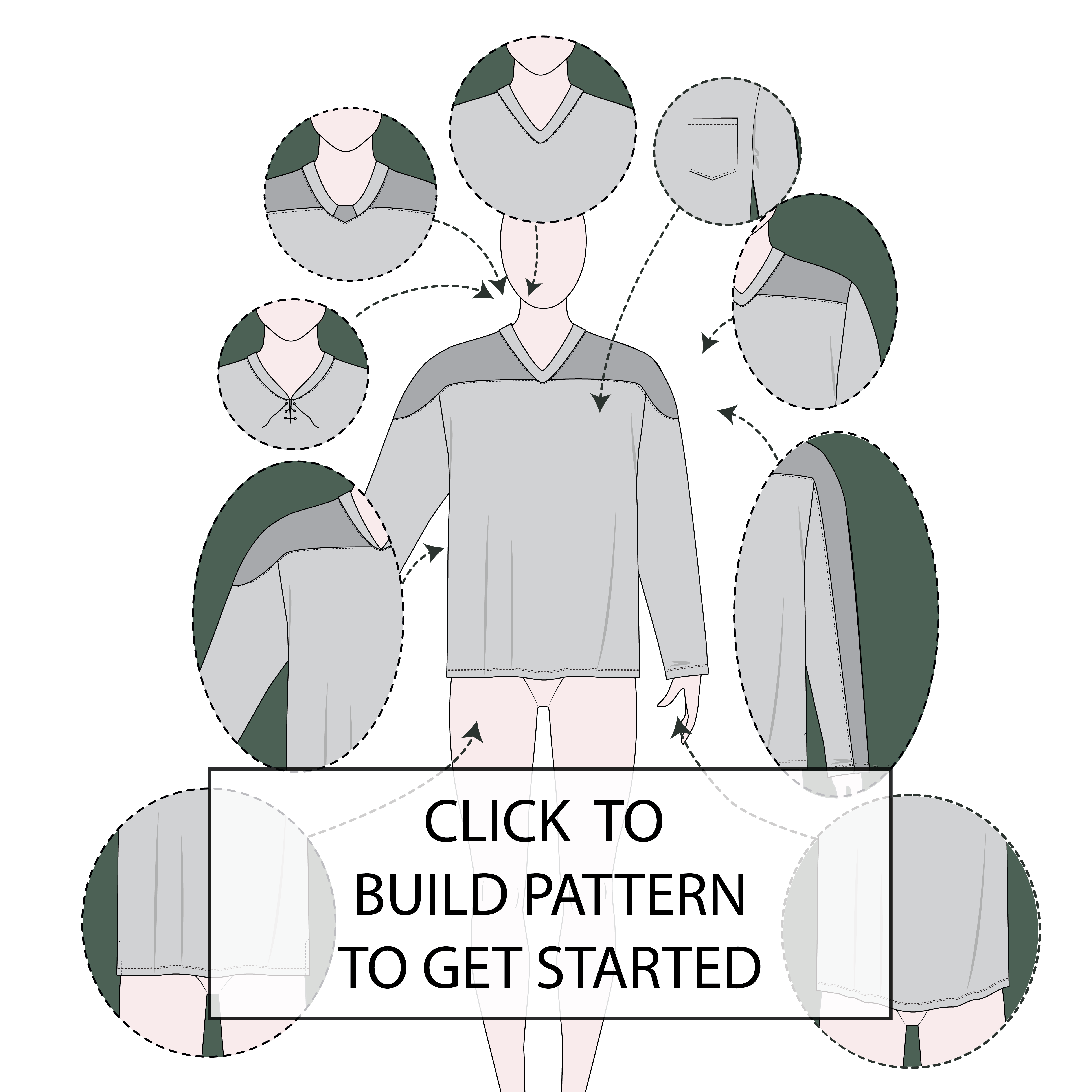 Women's Ice Hockey Jersey Pattern & Tech Pack