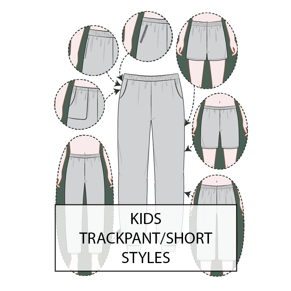 Kid's Track Pants / Shorts Pattern & Tech Pack