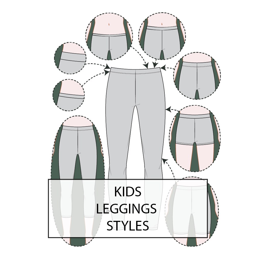 Kid's Leggings Pattern & Tech Pack