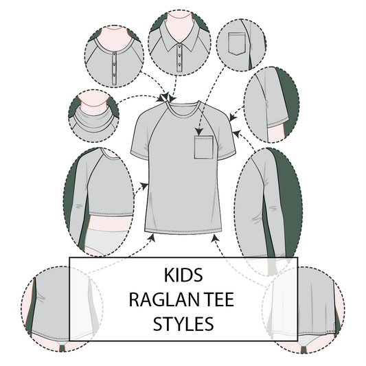 Kid's T-Shirt Raglan Sleeve