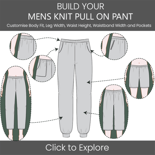 Men's Knit Pull-on Pant - Pattern & Tech Pack