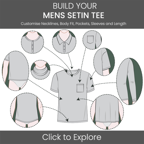 Men's Set-In Sleeve Tee Pattern & Tech Pack