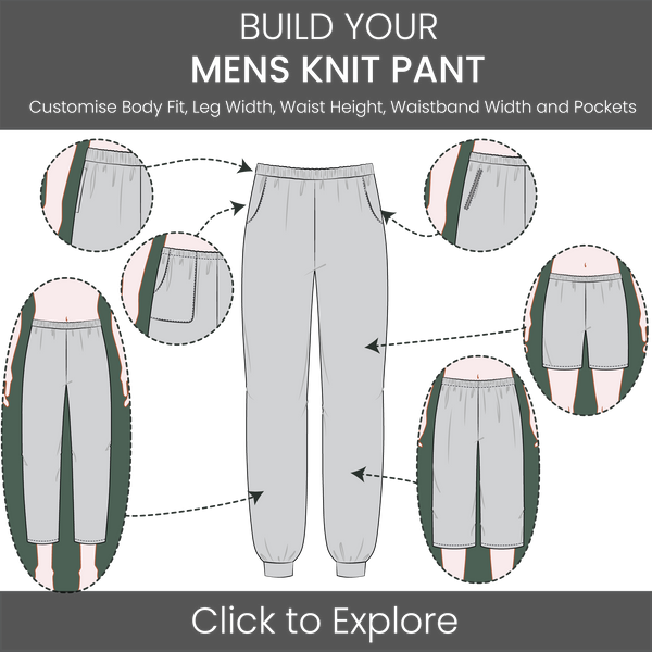 Men's Knit Pants / Shorts Pattern & Tech Pack