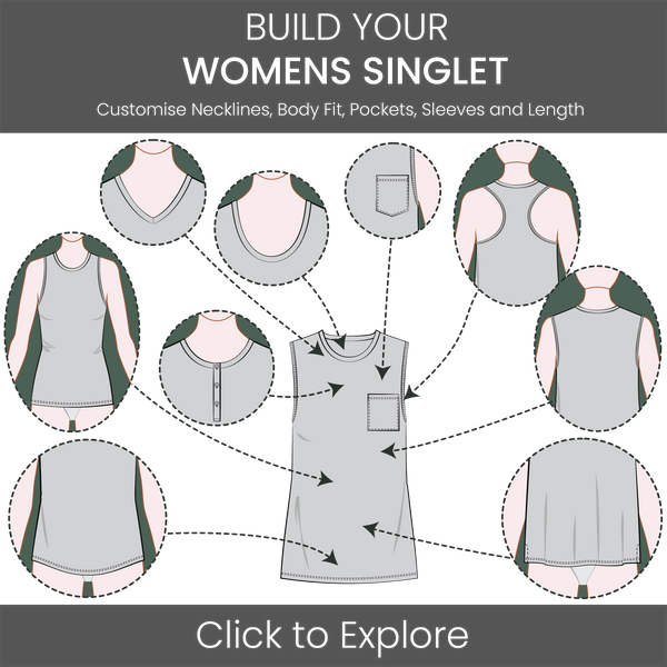 Women's Singlet / Tank Top Pattern & Tech Pack