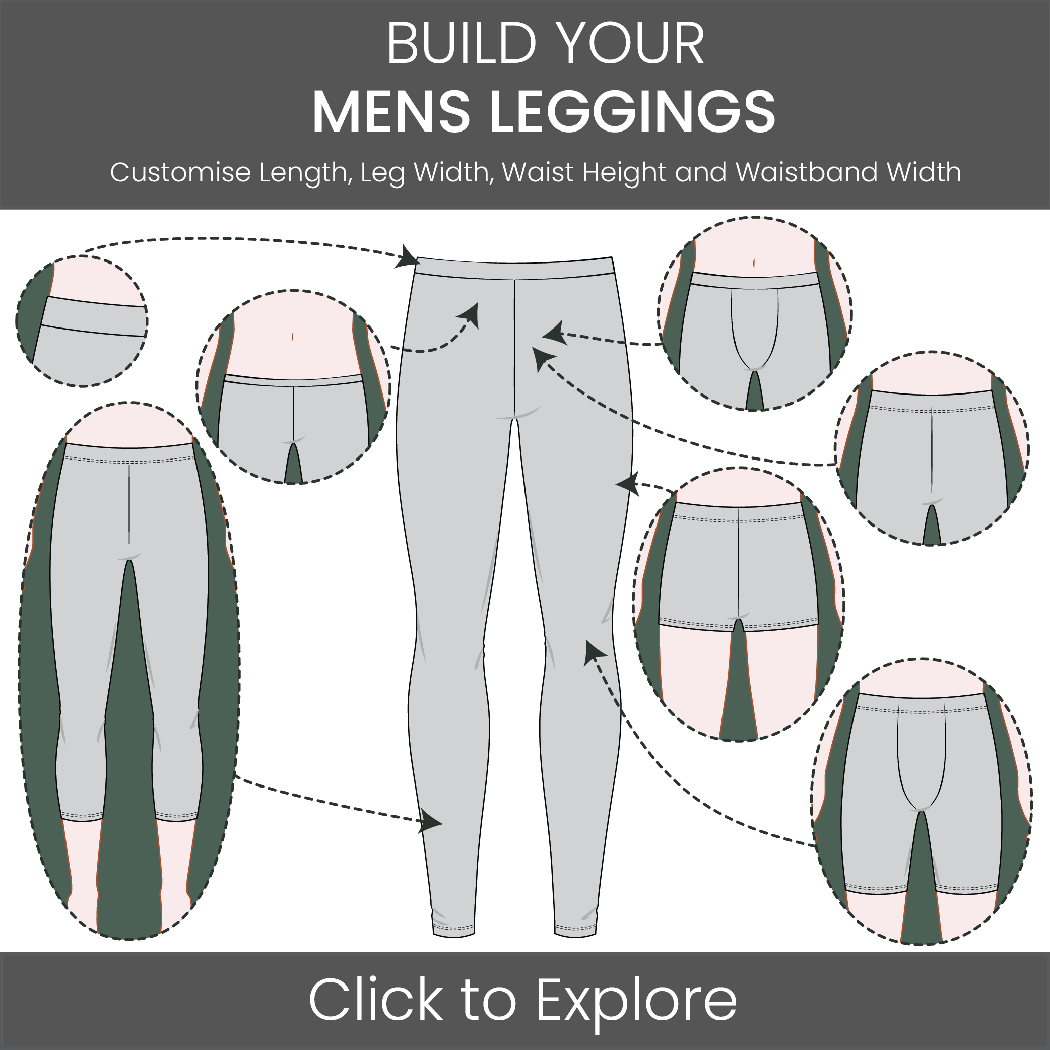 Men's Leggings Pattern & Tech Pack