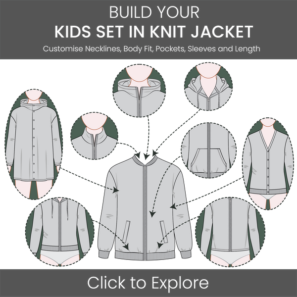 Kid's Jacket Set-in Sleeve Pattern & Tech Pack