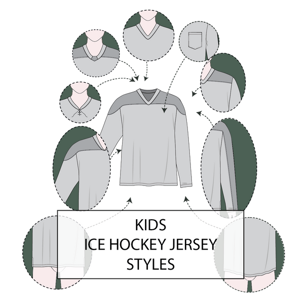 Kid's Ice Hockey Jersey Pattern & Tech Pack