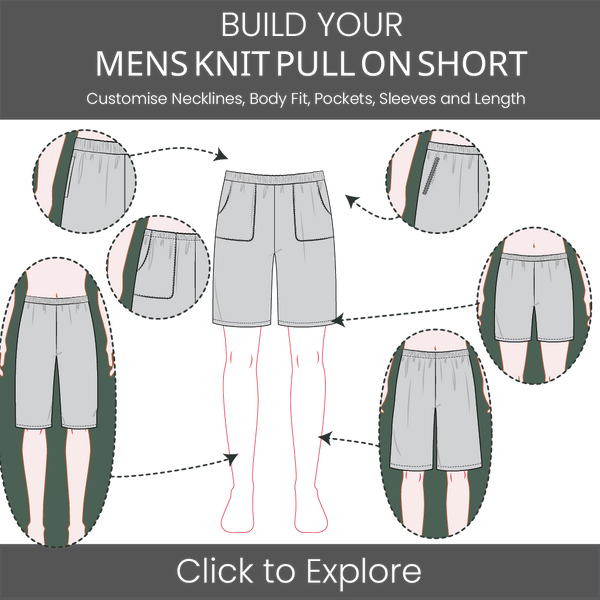 Men's Knit Pull on Short - Pattern & Tech Pack