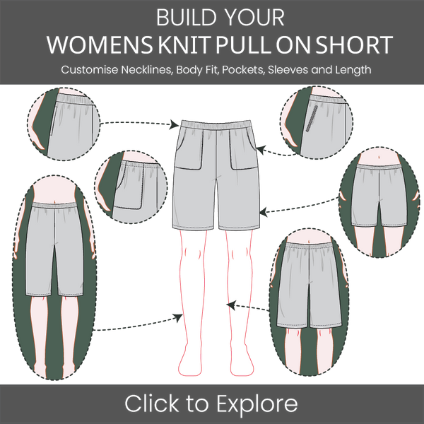 Women's Knit Pull on Short Pattern & Tech Pack