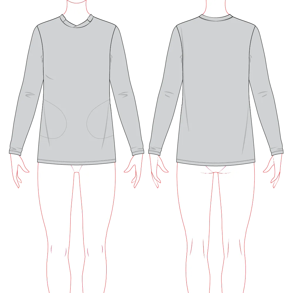 Women's Jumper Set-In Sleeve Pattern & Tech Pack - Customer's Product with price 149.00 ID LM6M1P8eK7P2RS3SPziWaHBA