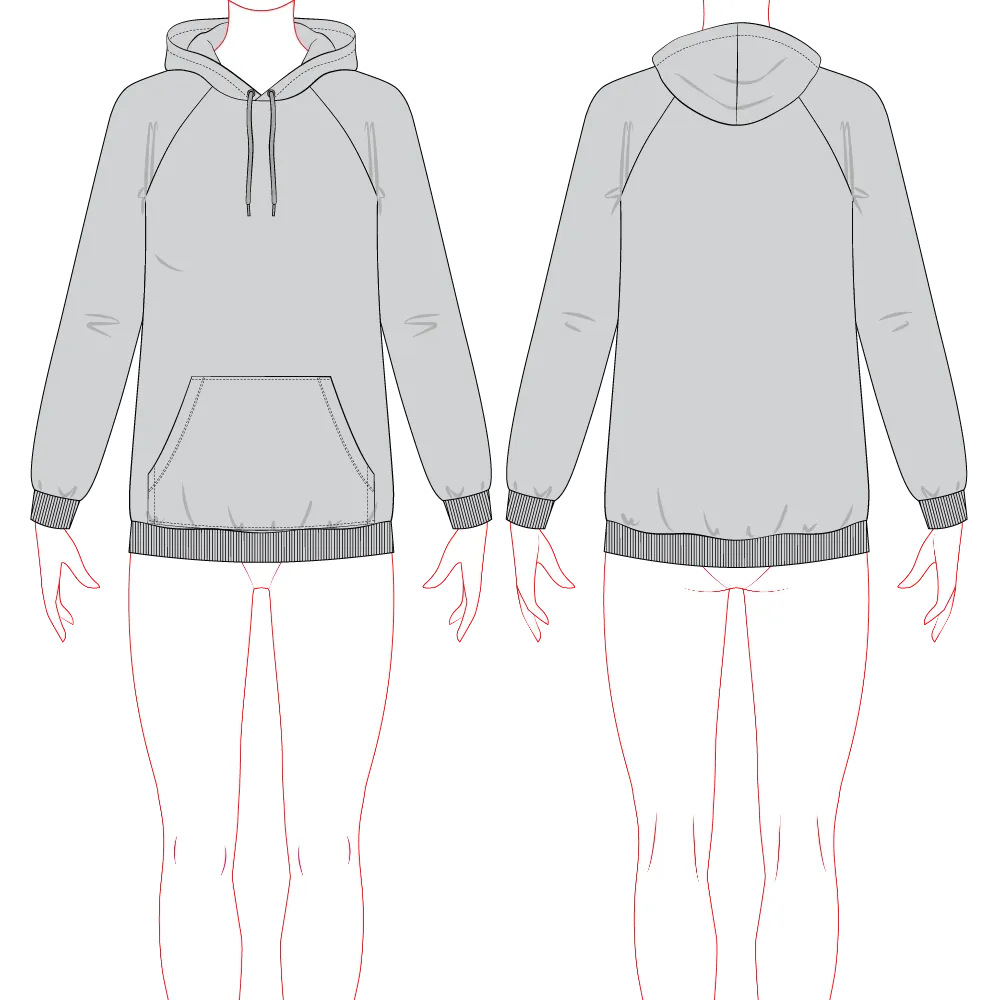 Women's Jumper Raglan Sleeve Pattern & Tech Pack - Customer's Product with price 149.00 ID U8hB0Div8MFTDhdxnXIkktop