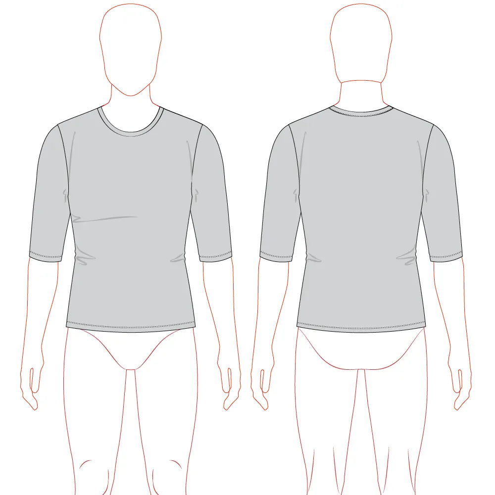Men's T-Shirt Set-In Sleeve Pattern & Tech Pack - Customer's Product with price 99.00 ID rHS26TE8tXgfTE9dezpIO9au