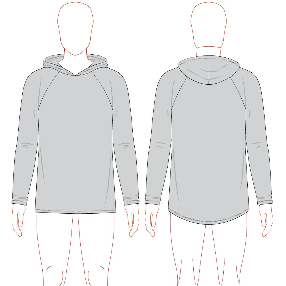 Men's T-Shirt Raglan Sleeve Pattern & Tech Pack - Customer's Product with price 99.00 ID 4hwOCZzR-79qCQ84B0BFgrfj