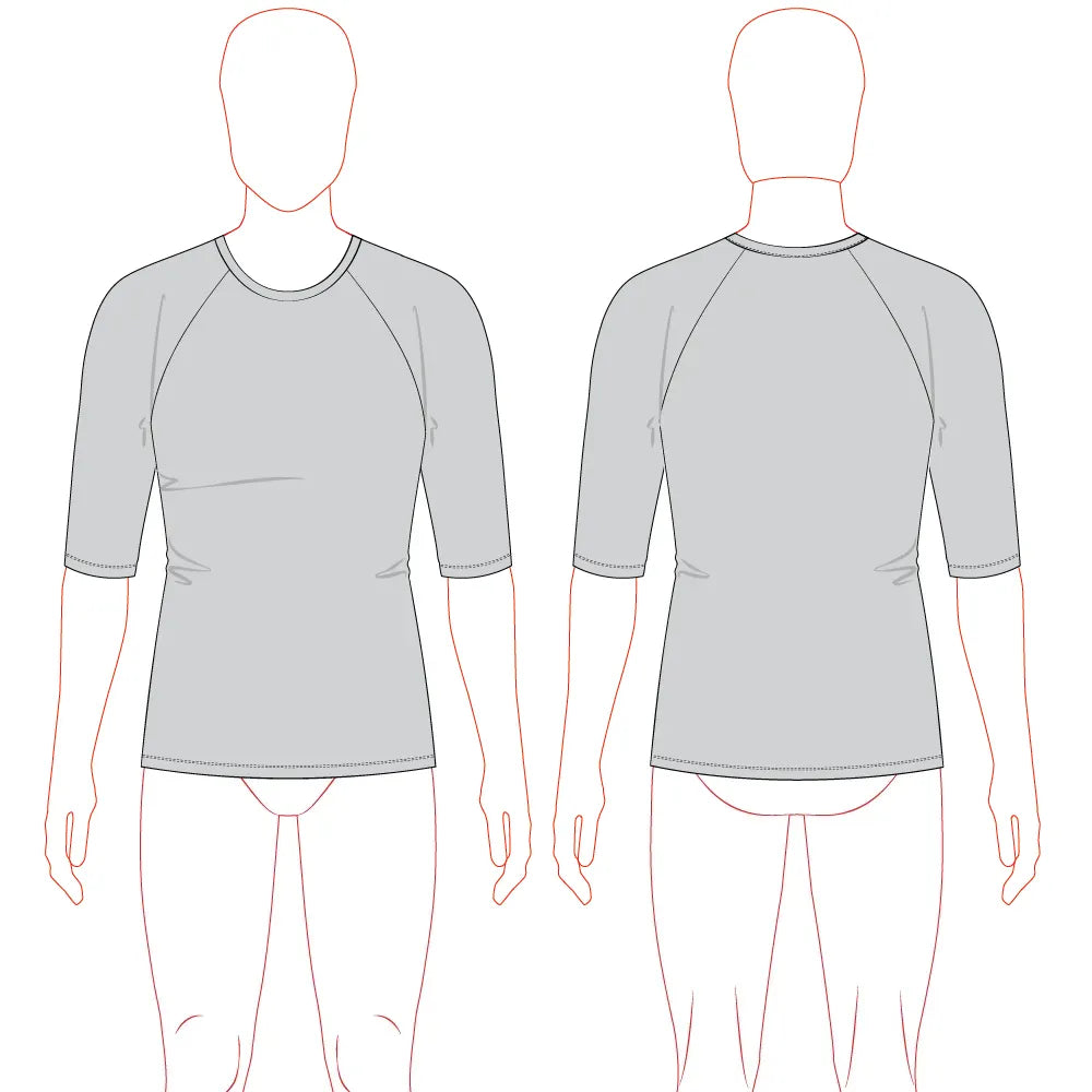 Men's T-Shirt Raglan Sleeve Pattern & Tech Pack - Customer's Product with price 99.00 ID wjJyLLLRL43BU0NFbxvZiD6W