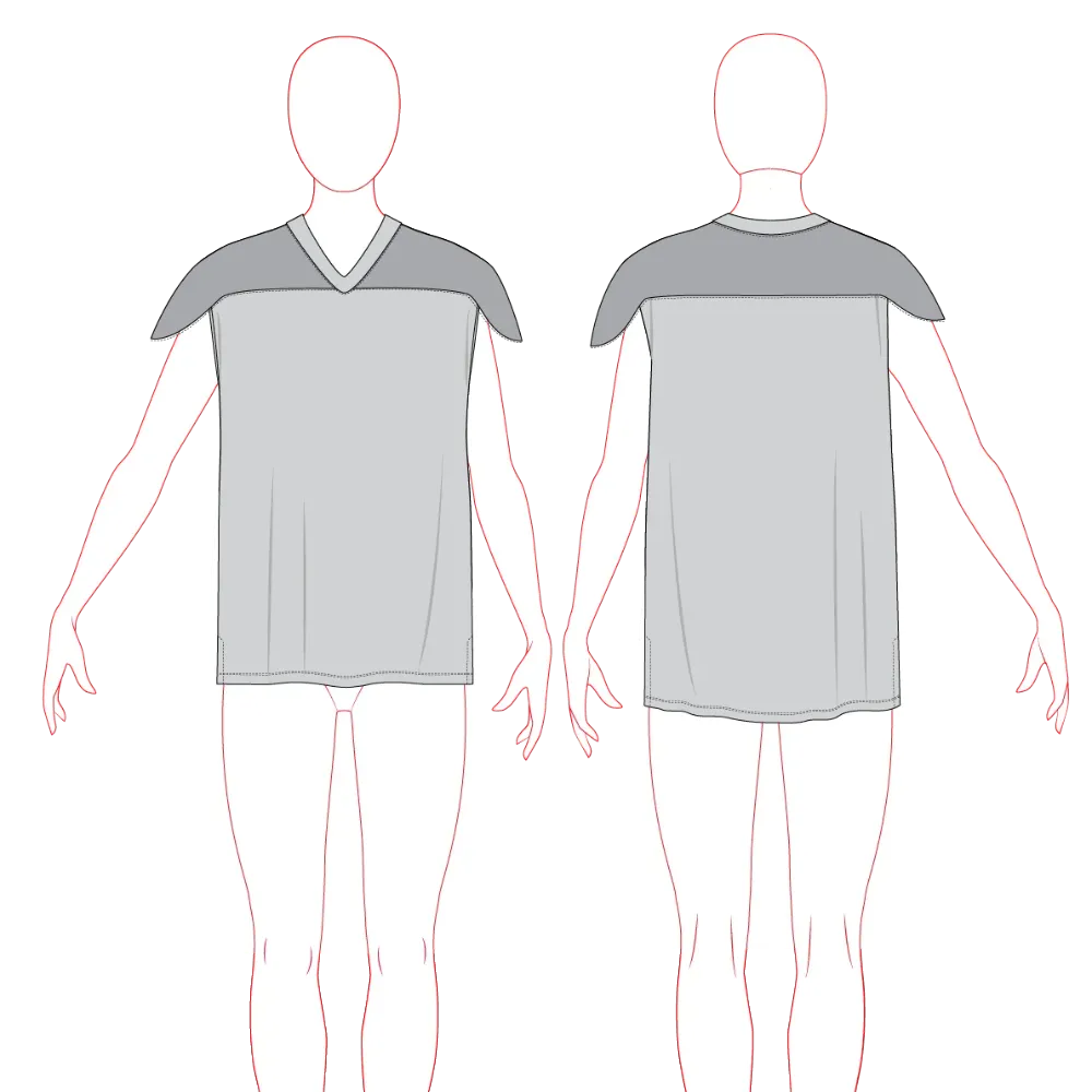 Women's Ice Hockey Jersey Pattern & Tech Pack - Customer's Product with price 699.00 ID PpZFmo4hWq0G1Ks3ilORNwOg