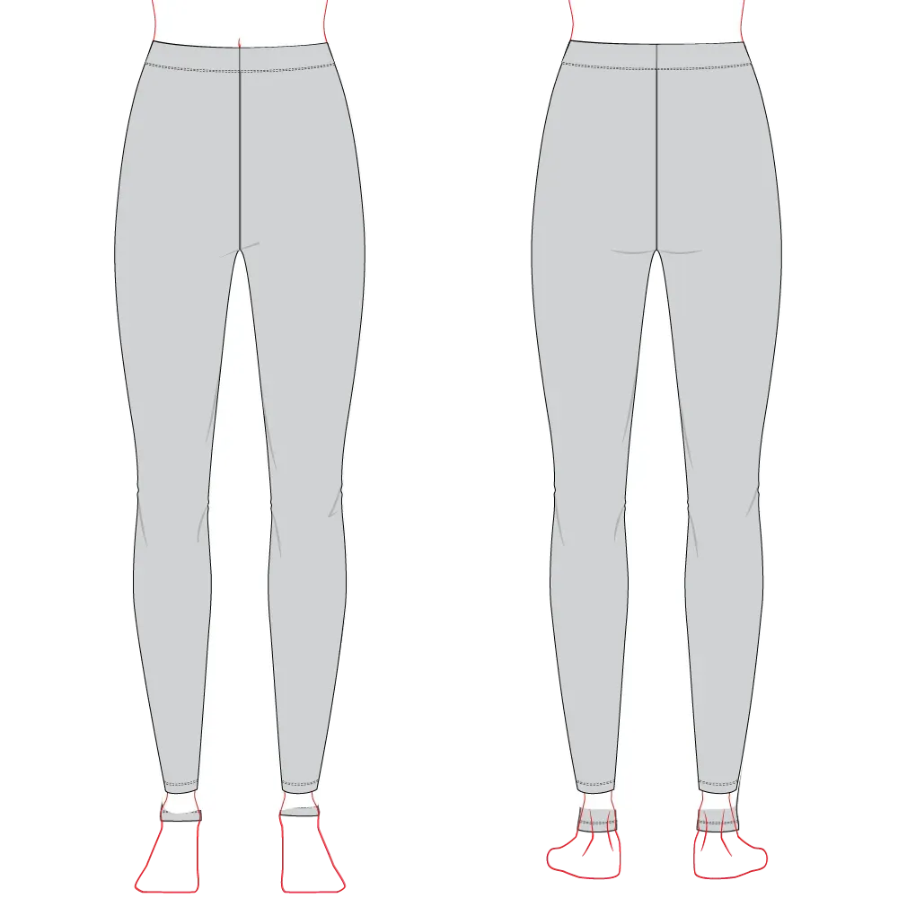 Women's Leggings Pattern & Tech Pack - Customer's Product with price 909.00 ID 2h07wFHbKOlX46nAPlW2jBPl