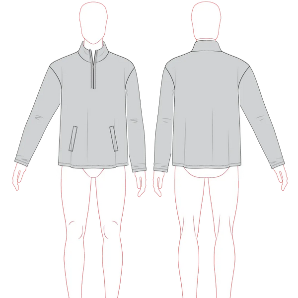 Men's Jumper Set-In Sleeve Pattern & Tech Pack - Customer's Product with price 149.00 ID 58D7YPcbE_YWMCFC8OEMPS-W
