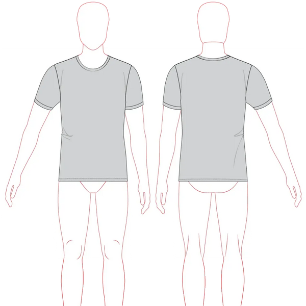 Men's T-Shirt Set In Sleeve Pattern & Tech Pack - Customer's Product with price 99.00 ID 8VPWquCjFk_e7VvG1WR_So94