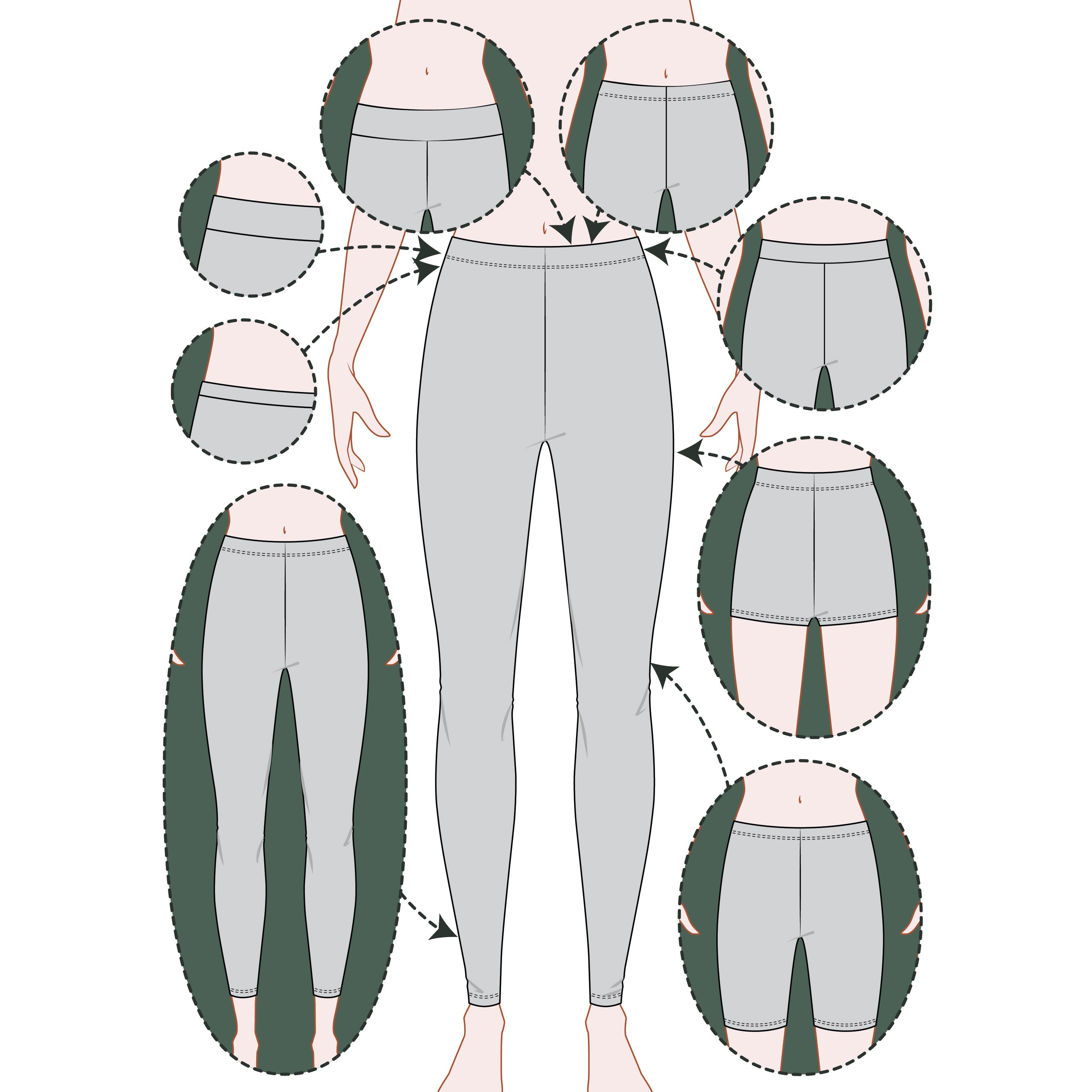 Women's Leggings Pattern & Tech Pack